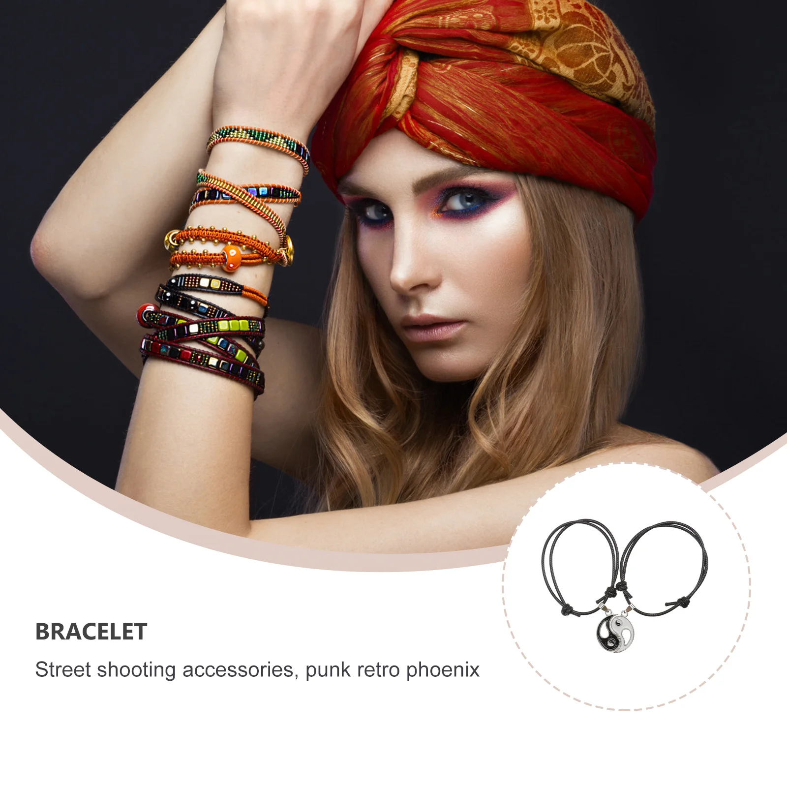 1 쌍 조정 가능한 팔찌 블랙 커플 친구 세련된 미니멀리스트 디자인 발렌타인 크리스마스 결혼식을위한 완벽한 선물