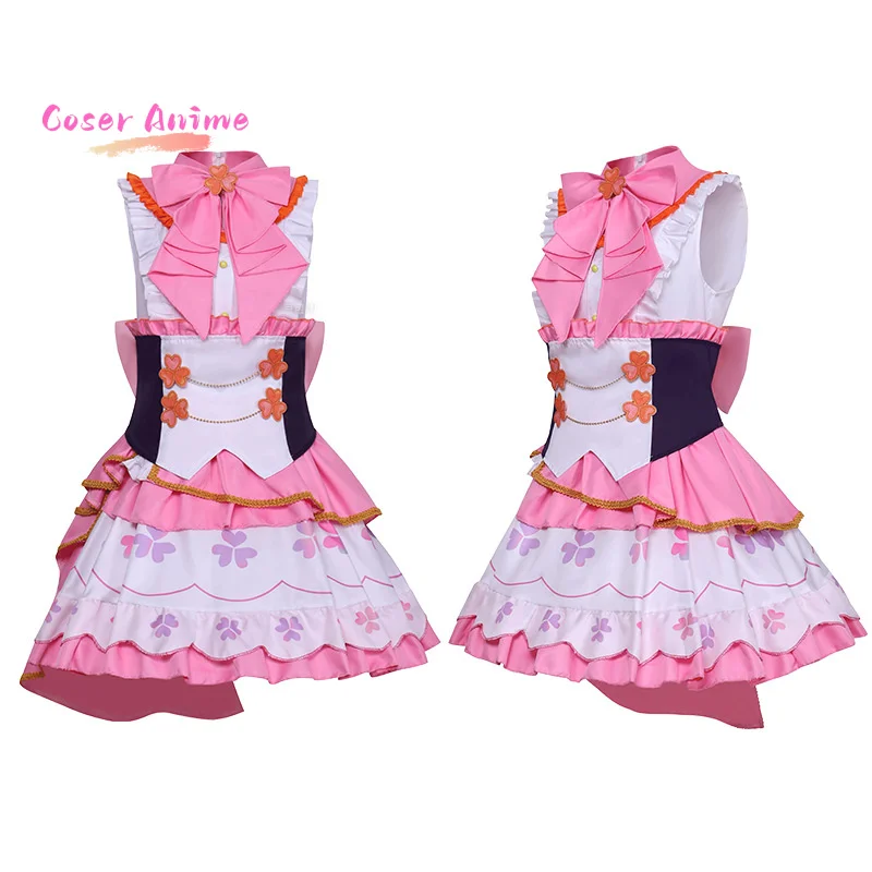 Project Sekai Movie: Kowareta Sekai To Utaenai Anime Cosplay Momoi Airi Costume Play Uniform Headdress Set Outfit Comic Con