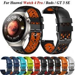 Correas de silicona de 22mm para HUAWEI WATCH 4 Pro, correa de reloj deportiva para HUAWEI WATCH GT 2 3 Pro 46mm GT2 Pro GT3 SE, pulsera de repuesto