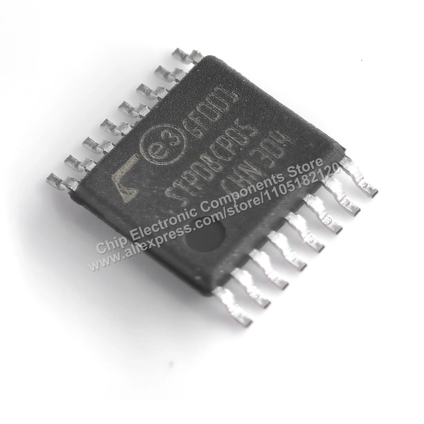 （5 PCS）Original IC STP08CP05TTR low-voltage, low-current 8-bit shift register chip in TSSOP-16 package