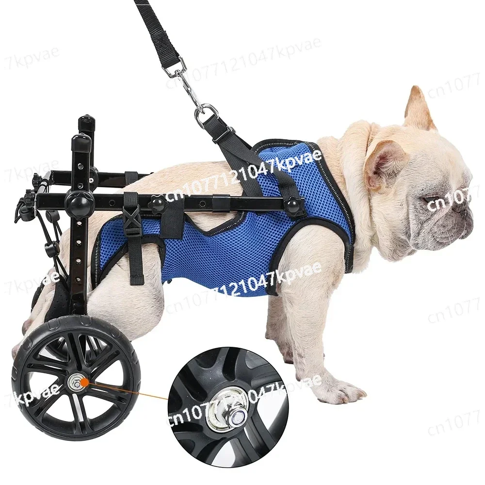 

Big Wheel Disabled Dog Wheelchair Pet Back Leg Paralyzed Injured Weak Walker Cat Dog Disability Walker Adjustable Aid Vehic