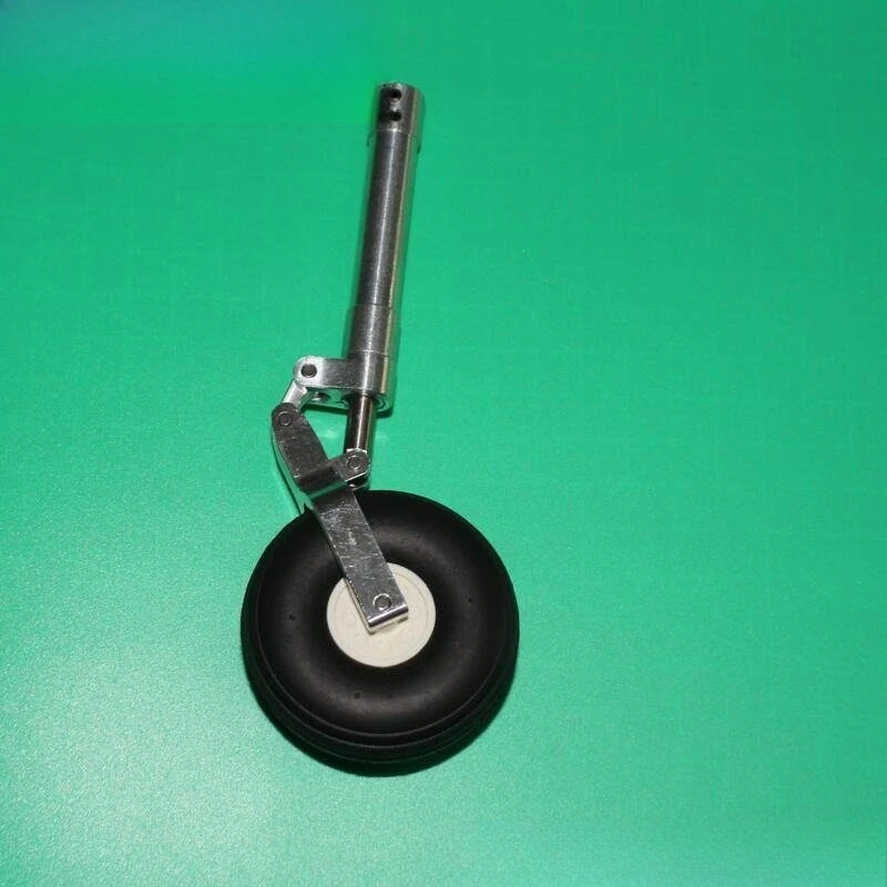 High Quality RC Airplane Parts 95-175mm Single Wheel Damping Shock Absorbing Landing Gear with PU Wheel