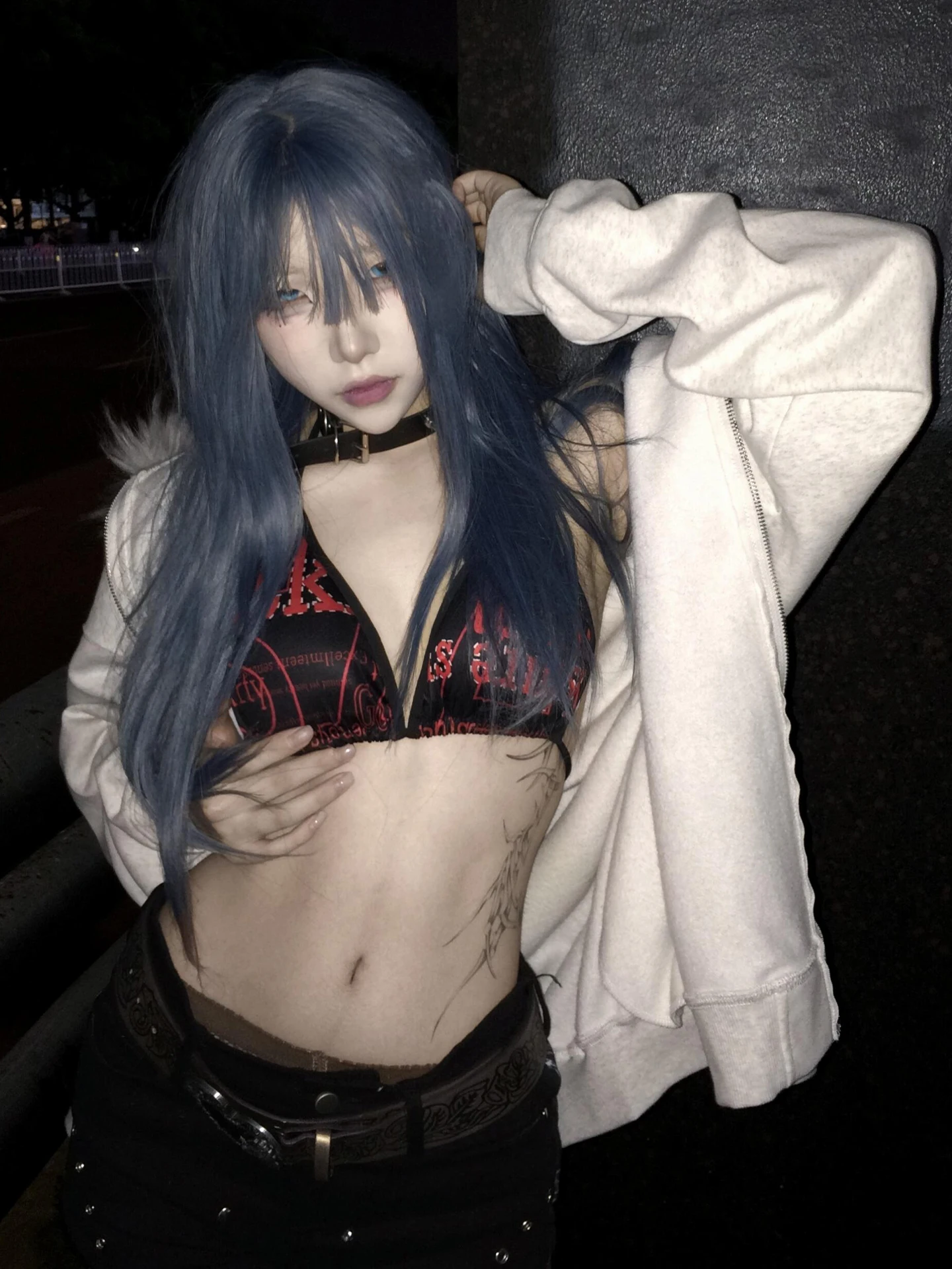 Americké vintage kabáty z umělé kožešiny s kapucí, dámské mikiny s kapucí a gotický styl Harajuku, punk, emo, mikiny a bunda - náhled 5