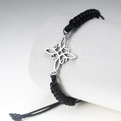 Vintage witchcraft Witch Knot Women Bracelet Adjustable Rope Bracelet Stainless Steel Charm Good Luck Amulet Wiccan Jewelry Gift