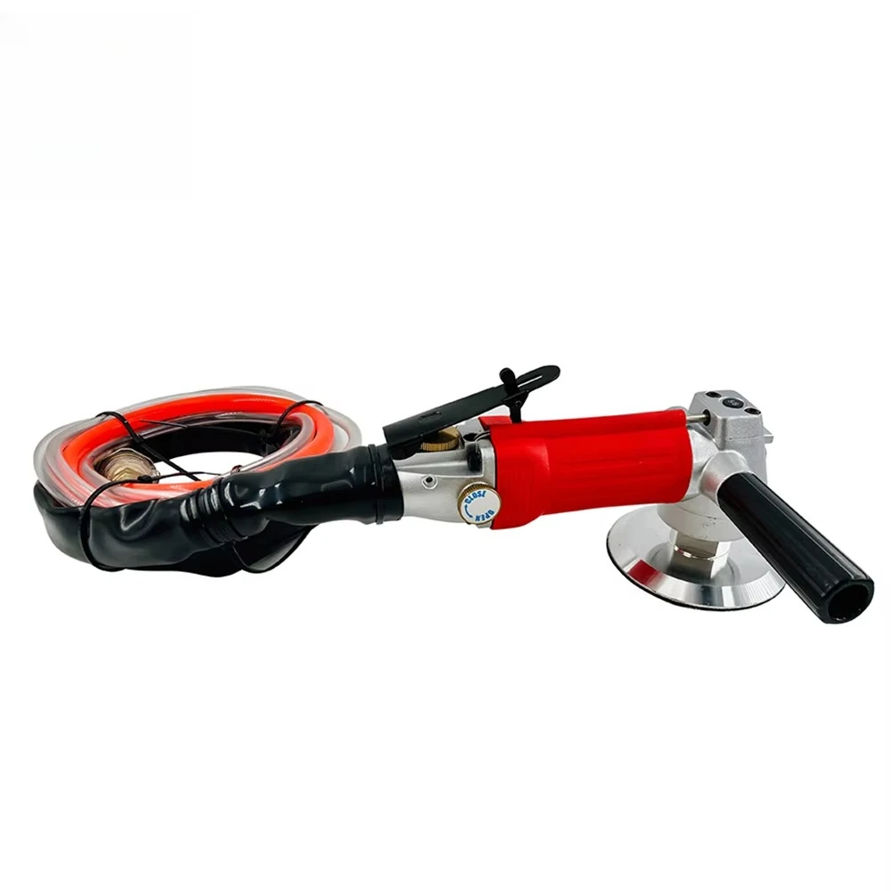 Pneumatic Air Wet Polisher 4 inch hand-held stone polisher with safety switch for marble, granite, concrete