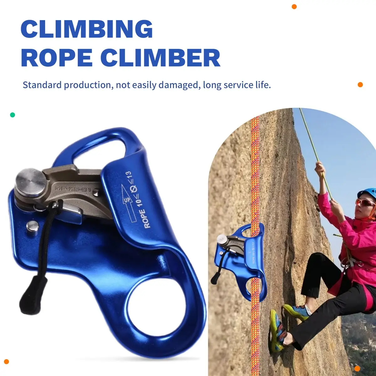 Ascensor de Peito para Escalada em Rocha Didyou, para Escalada Vertical ao Ar Livre, Grampo de Corda para Cordas de 8-13MM