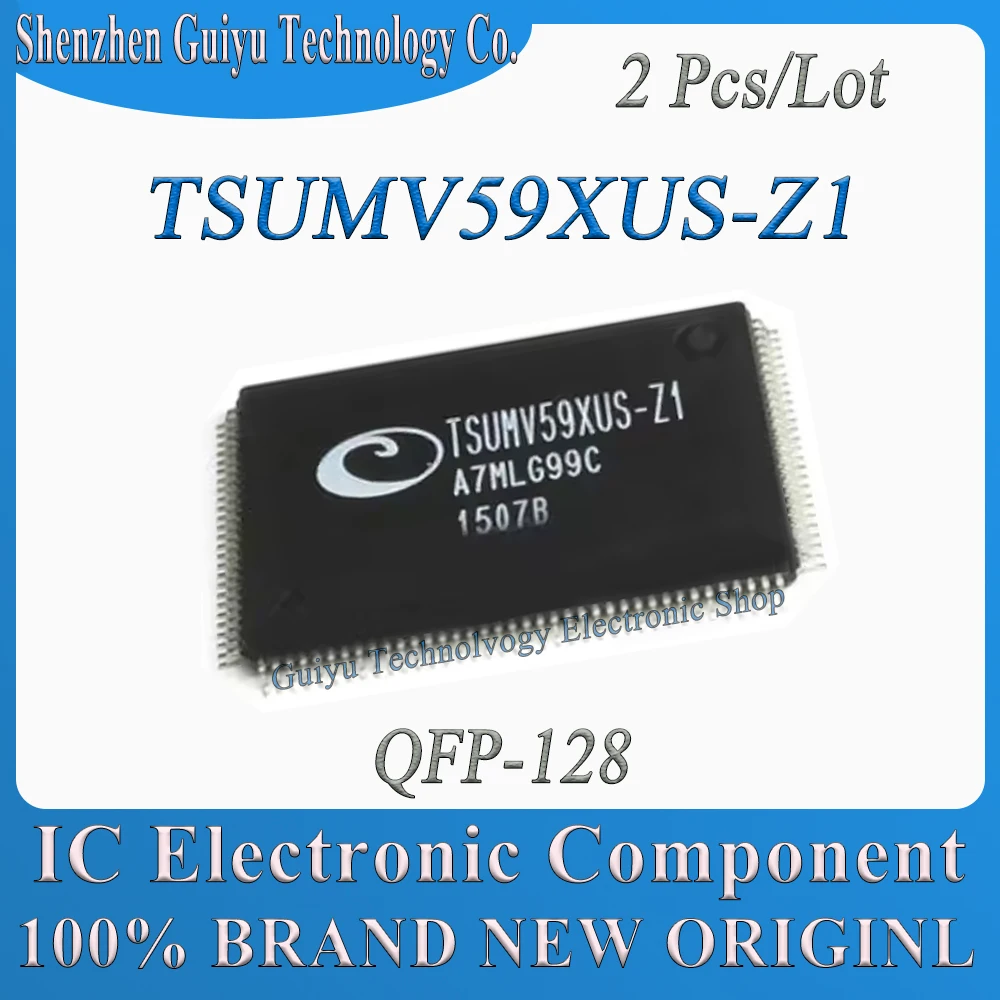 2 Pcs/Lot TSUMV59XUS-Z1 TSUMV59XUS TSUMV59XU TSUMV59X TSUMV59 TSUMV QFP-128 IC Chip