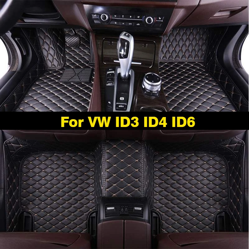 

Custom Car Floor Mats For VW ID3 ID4X ID4 CROZZ ID6X ID6 CROZZ Auto Carpets Foot Coche Accessorie