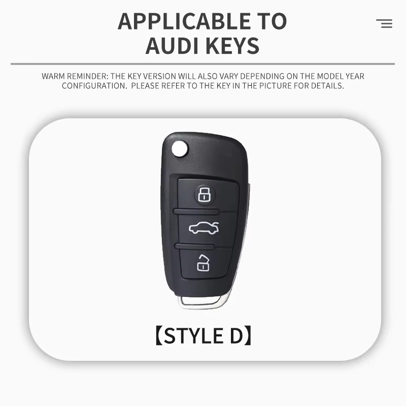 High Quality Alloy Leather Car Key Case Cover Protector Shell for Audi A3 8P 8V 8L 2014 2015 2016 2017 Keychain Car Accessories