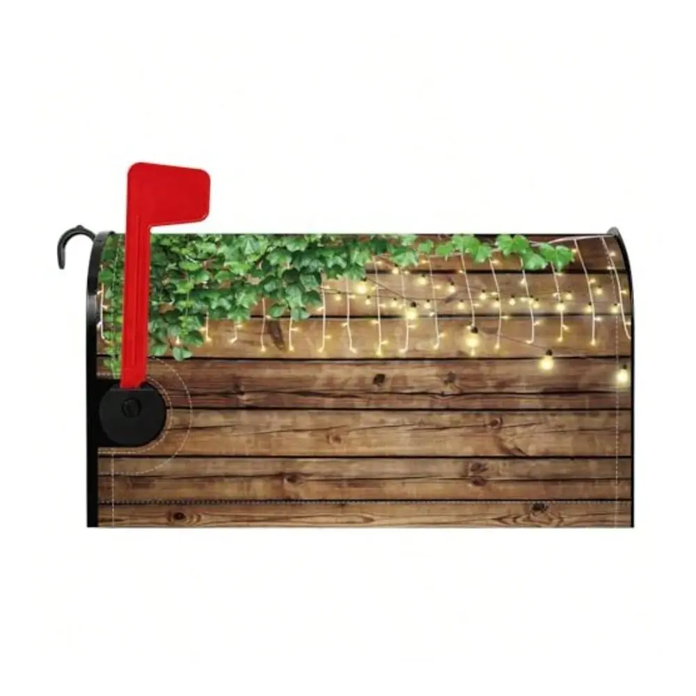 Wit Plan Mail Cover Green Ne Fairy Lig Ntage Grain Mail Cover 21x18 In Countryside Of Faic Mailwraps Farouse
