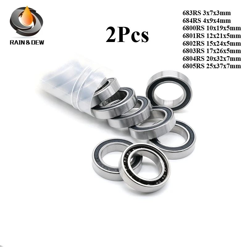 2Pcs 683RS Bearing …