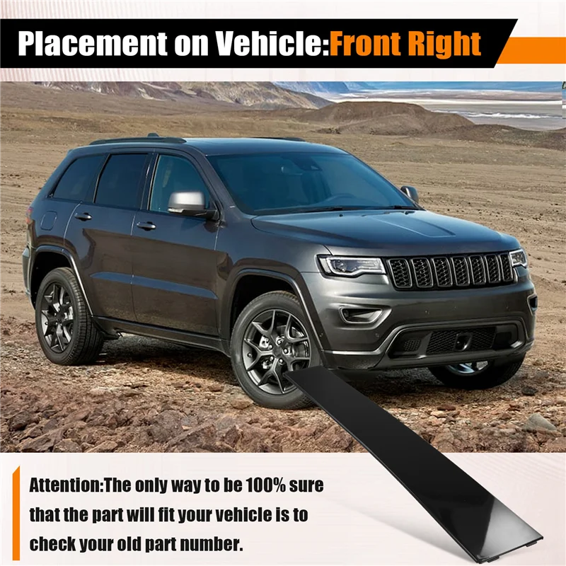 

Sp-Car Windshield B Pillar Post Cover Front Door Window Trims Panel For Jeep Grand Cherokee 11-21