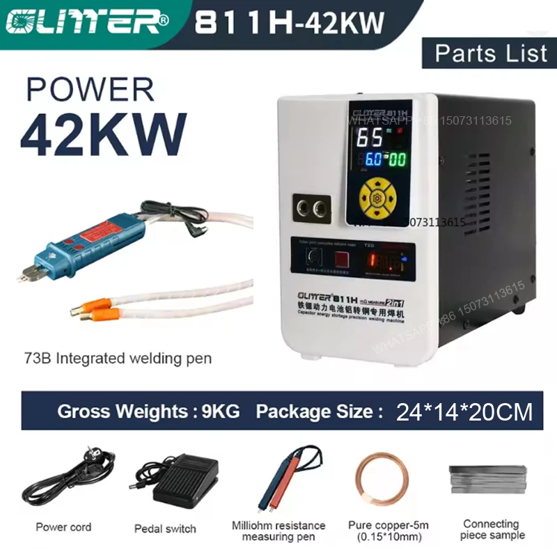 

Professional 42KW Pulse Spot Welder Machine - GLITTER 811H for High-Efficiency Electric Vehicle Battery Pack Assembly & Repair |
