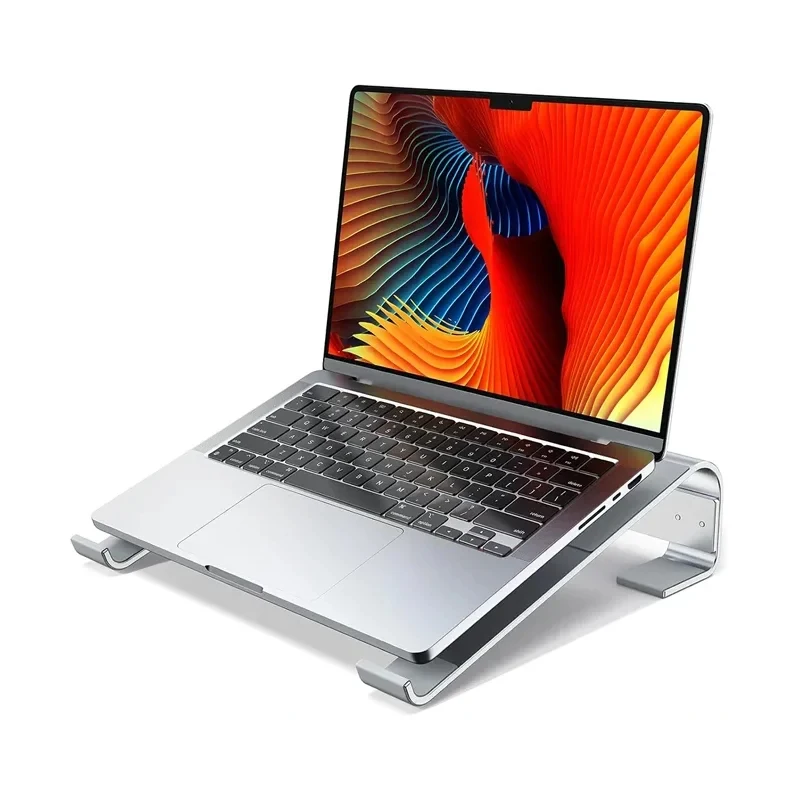 Support de refroidissement pour ordinateur portable en aluminium, support de bureau pour MacBook Pro/Air, Dell, HP, Lenovo et tous les ordinateurs portables. Réglage ergonomique de la hauteur