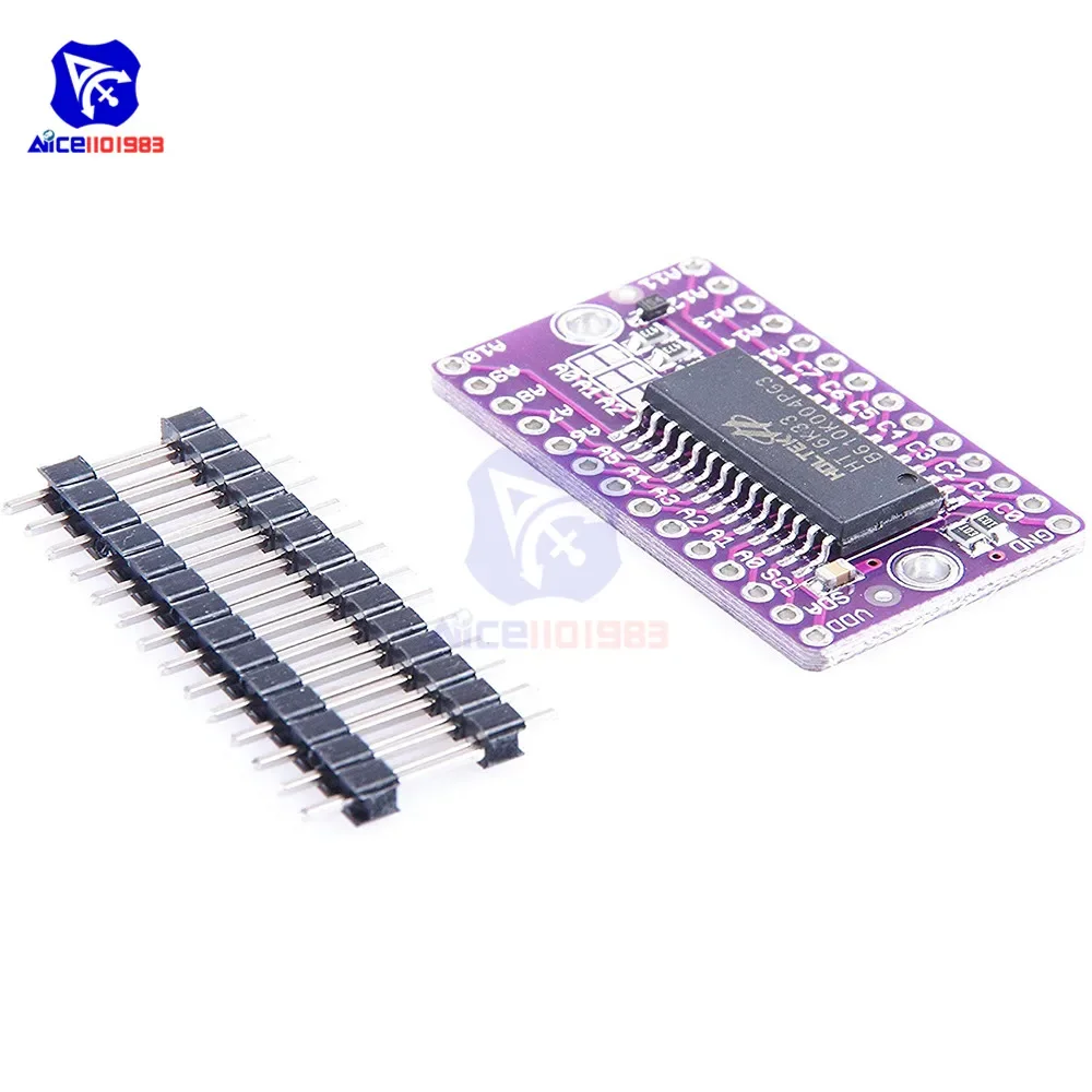 diymore HT16K33 16x8 LED Dot Matrix Drive Control Module Digital Tube Driver Development Board for Arduino