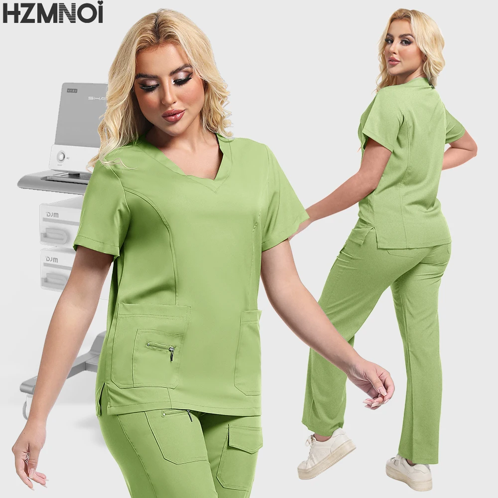 مستشفى فرك مجموعات موحدة النساء عداء ببطء دعوى ممرضة الملحقات الطبية الجراحية فرك مجموعات الصيدلة الرعاية الصحية ملابس العمل للجنسين