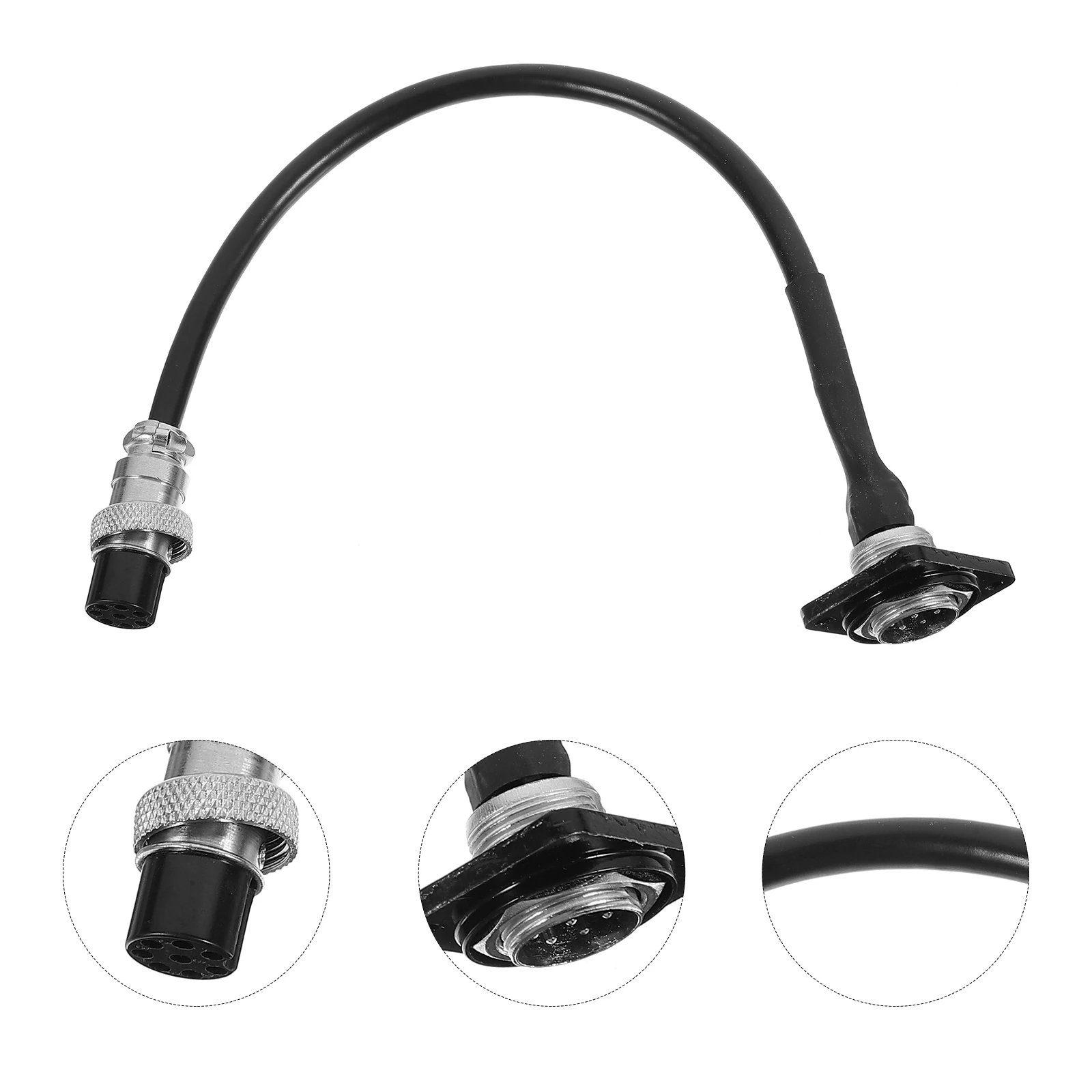 

Conference Microphone Connection Cable Wire Cord Extension Male to Female Black for