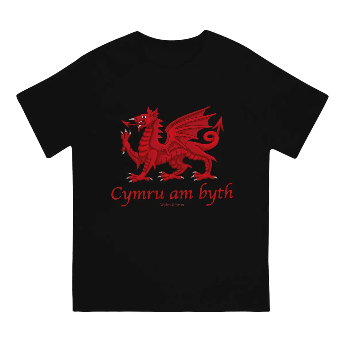 Welsh Cool Dragon Wales Forever Cymru am Byth T Shirt Polyester Fashion Men Tees Summer Clothing Harajuku Crewneck TShirt