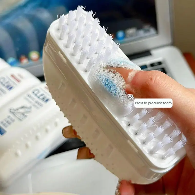 Multifunctional Cleaning Brush Soft-bristled Liquid Shoe Brush Clothes Brush Shoe Clothing Board Brush Non-Wash Shoe Cleaner