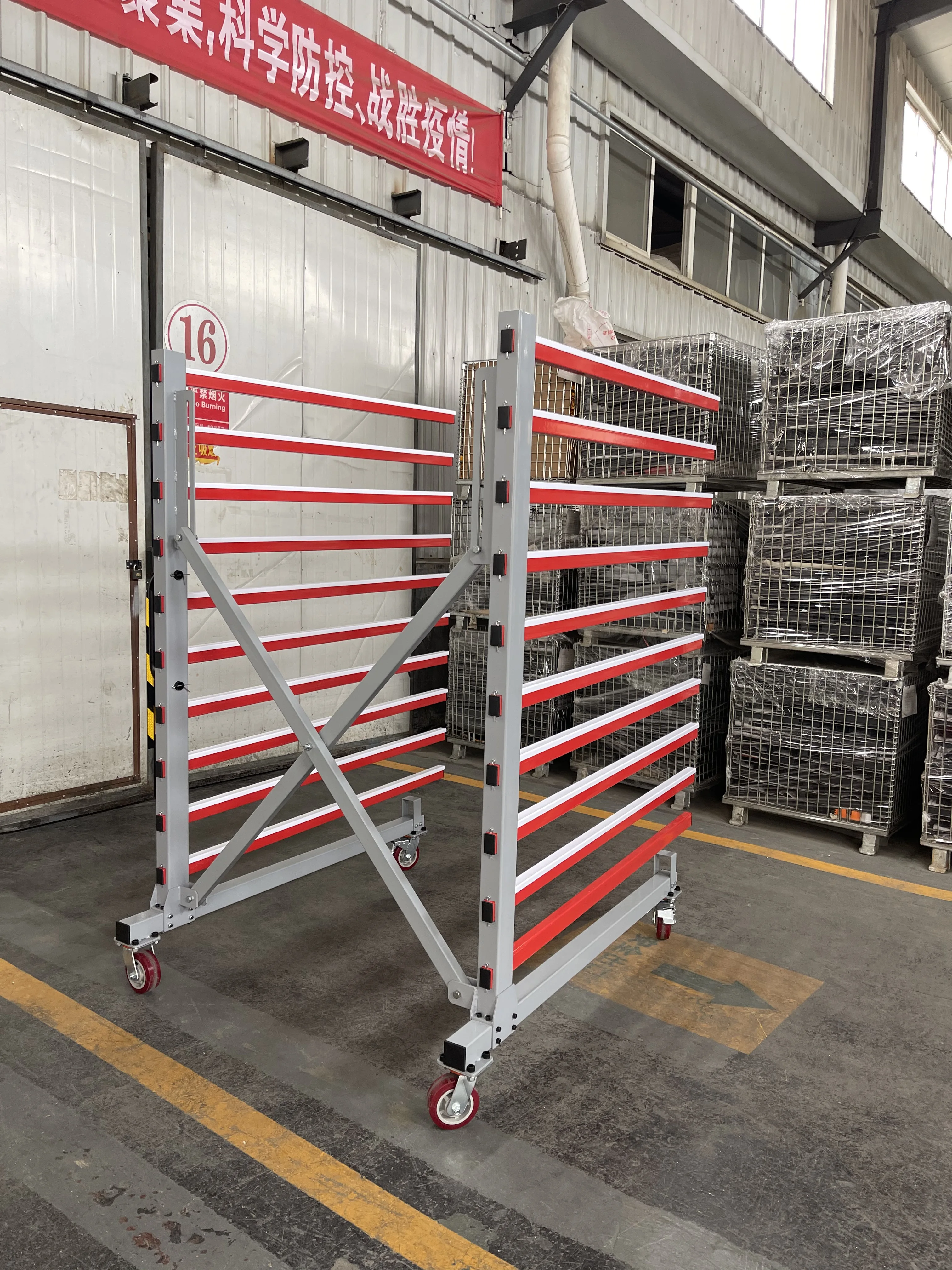 Mobile extendable trolley heavy duty