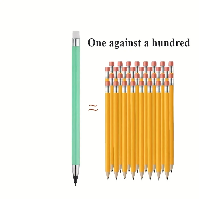 6 Mixed Color Macaron Pencil with Rubber - Exquisite Writing Tool, Durable Creative Writing, Easy to Hold, Pen Core Durable