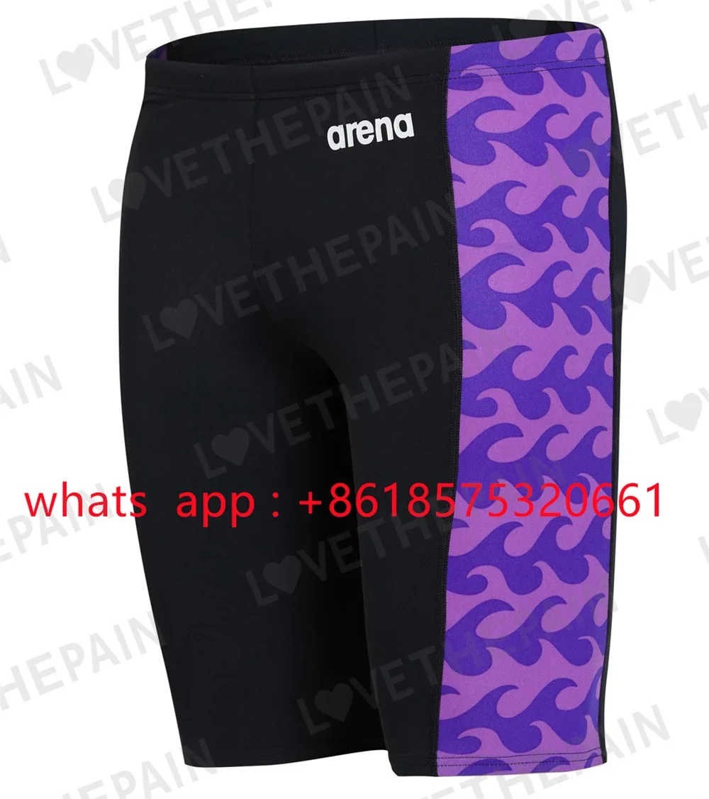 Men's Ride The Wave Jammer Swimsuit Pro Swim Surf Trunks Beach Shorts Run Quick Dry Uv Surf Swimming Pantalones Gym Swim Pant
