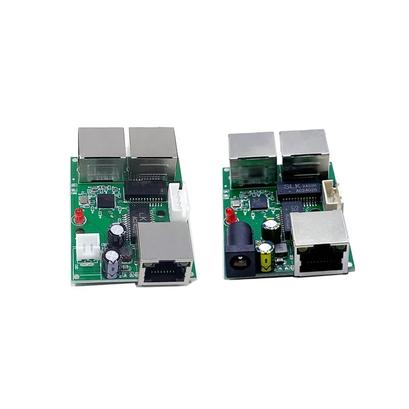 Mini module de commutation Ethernet, PCBA, 4 ports, Networkmini, 10 Mbps, 100Mbps, 5V, 12V, 15V, 18V, 24V