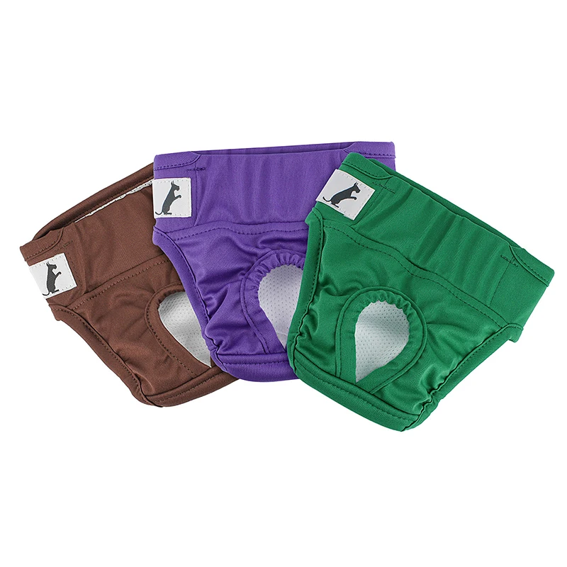 Pet Dog Physiological Hygiene Pants Thickened Waterproof Dog Diaper Comfortable Leak-proof Washable Reusable Pet Urinal Pads