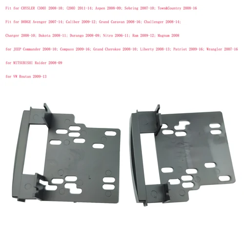 Imagen 1 del producto Soporte de marco de Radio doble 2 Din para CRYSLER 200 300 DODGE Avenge Grand Caravan cargador JEEP Compass Patriot Kit de montaje para tablero
