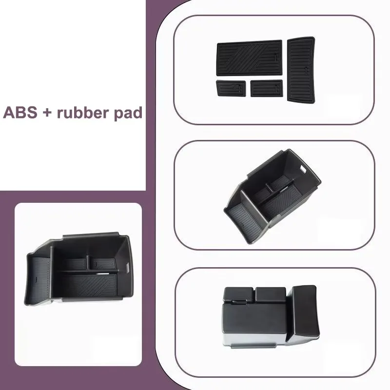 Car Center Console Armrest Storage Box Organizer Tray for Volkswagen VW Tayron Tiguan R-Line 2024-2026 Car Interior Accessories