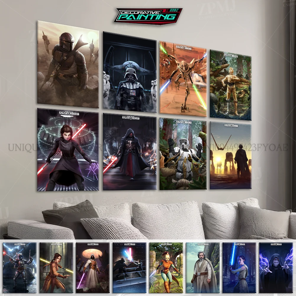 

Star Wars: Galaxy Of Heroes Game Canvas Wall Art HD Prints Poster Home Decoration Painting For Bedroom Classic Pictures No Frame