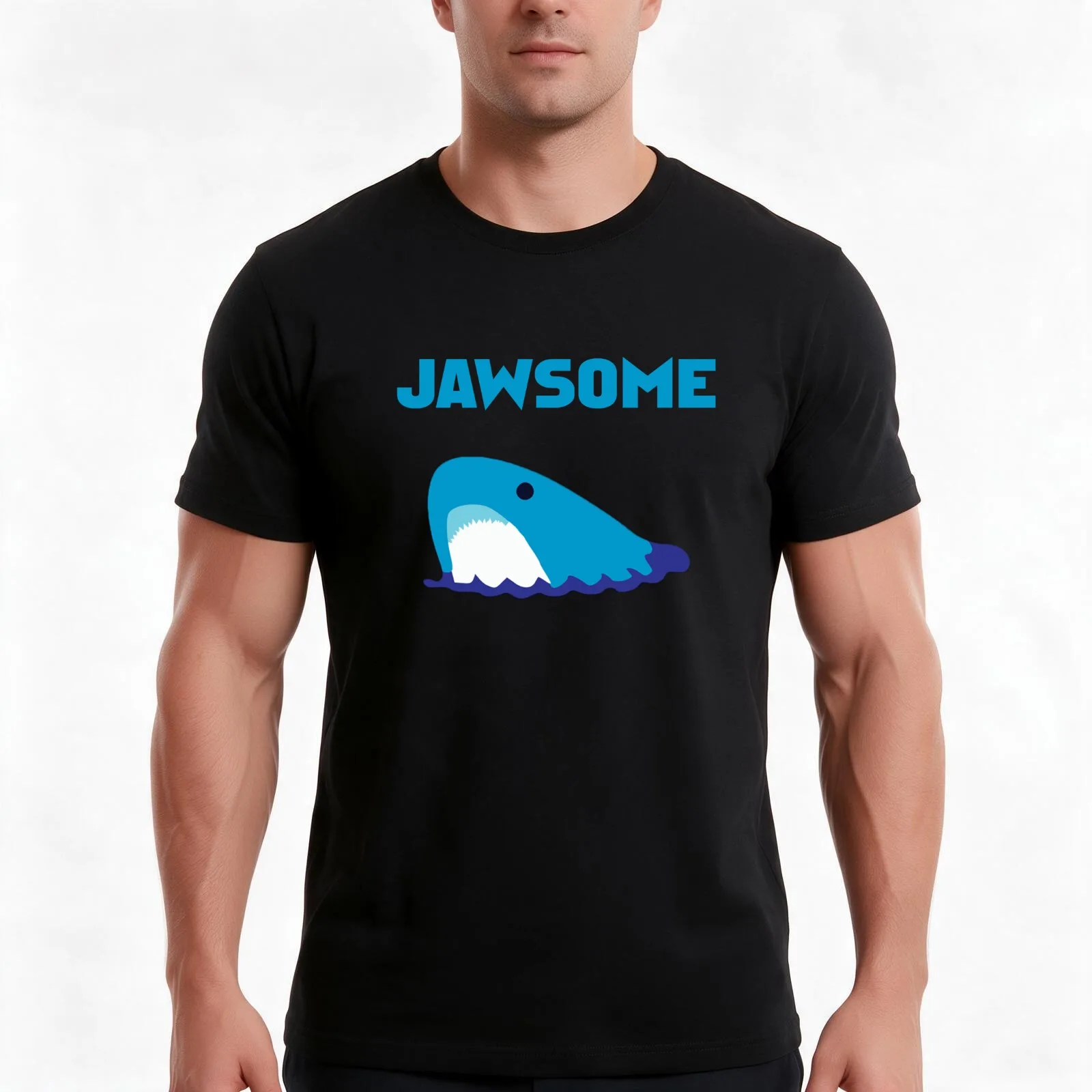 Stiles Stilinski - Jawsome T-Shirt, Summer Casual Cotton Tee, Oversized Streetwear Tops, Vintage Graphic Print, Unisex Men Women