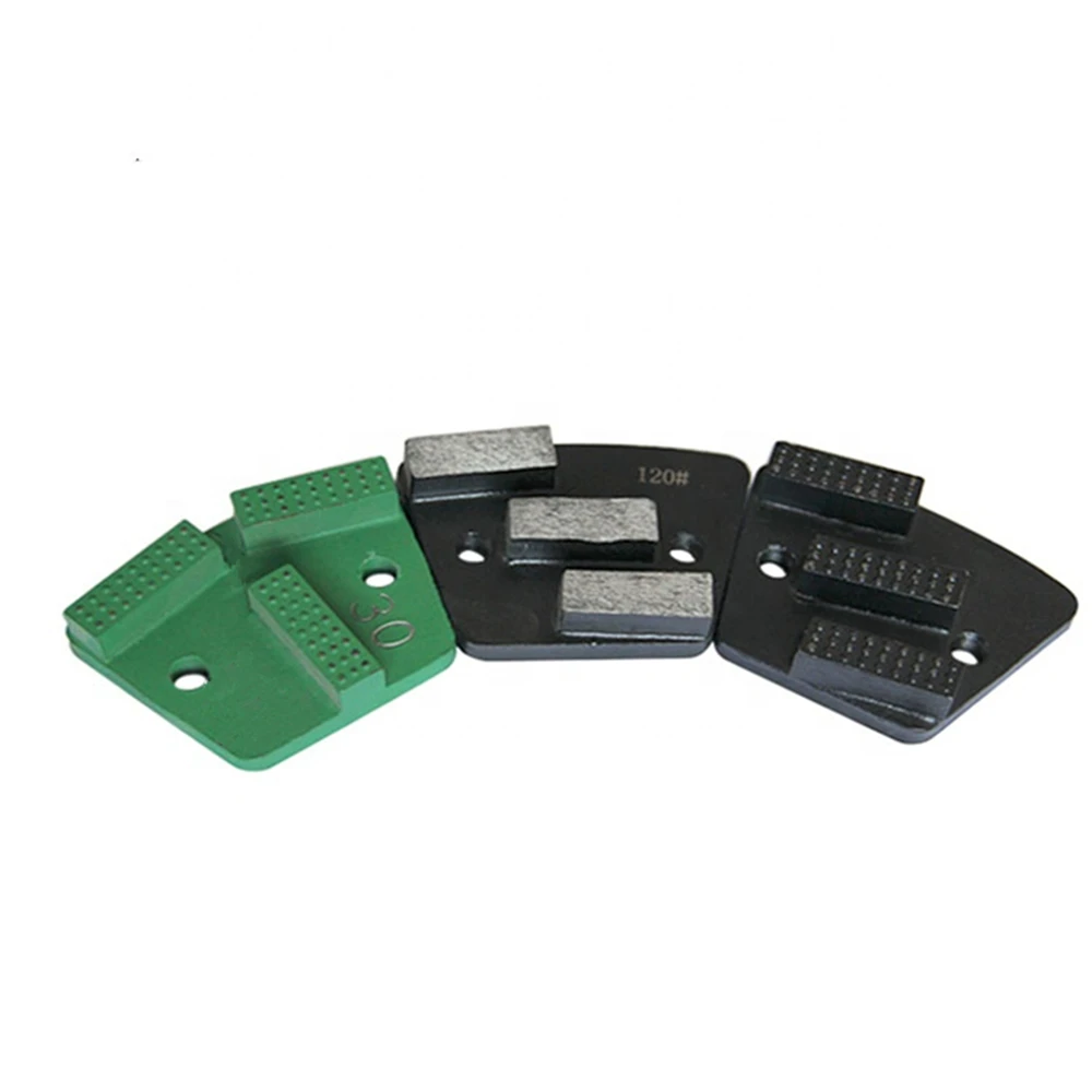ASL27 Blastrac Floor Grinding Shoes for Rough Concrete Two M6 Thread Holes ASL Metal Grinding Pads for Epoxy Coating Removal