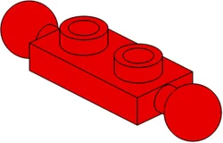 *Plate 1x2 with 2 balls* 1565 20 pcs DIY enlighten block brick part No. Compatible With