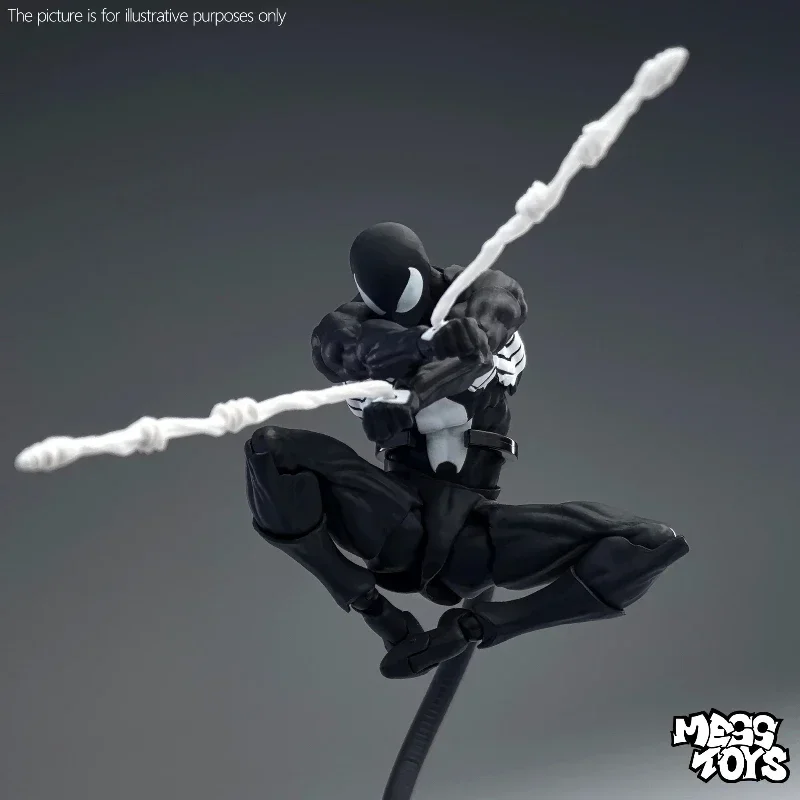 

NEW Mess Toys Spider Anime Figure Black Suit Neighbor Symbiote Scarlet Spider Kaine Parker Black Red Spider Action Figure Toys