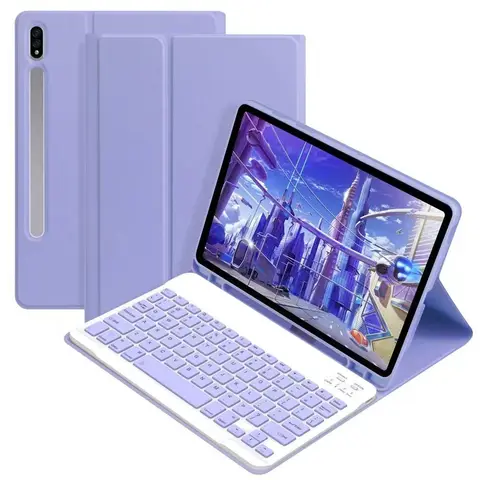 삼성 갤럭시 탭 A9 플러스 11 A8 10.5 케이스 분리형 키보드 갤럭시 탭 S10 S9 FE 10.9 S7 S8 11 FE PLUS 12.4 S6 Lite 10.4