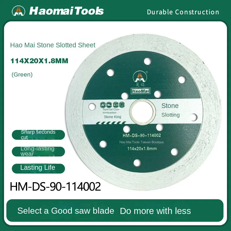 

Керамический диск для обработки канавок по камню Hao Mai, диск для обработки канавок по камню, режущий диск, пильное полотно зеленого цвета