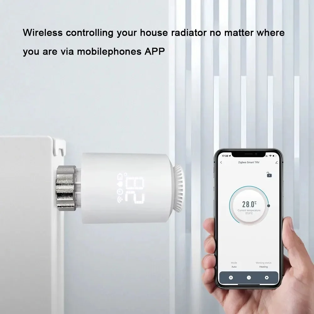 Tuya TRV Thermostat Thermostatic Radiator Valve Home Heating Thermostat Temperature Controller Radiator