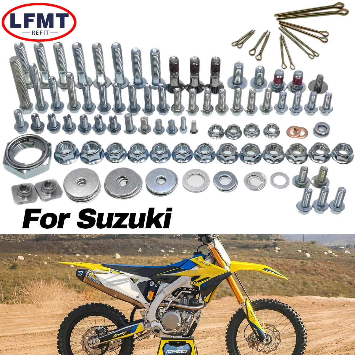 Motorcycl Hardware Bolt Full Plastics Fastener Kit For Suzuki RM RMZ 125 250 450 RM125 RM250 RMZ250 RMZ450 RMX450Z DRZ 2001-2025