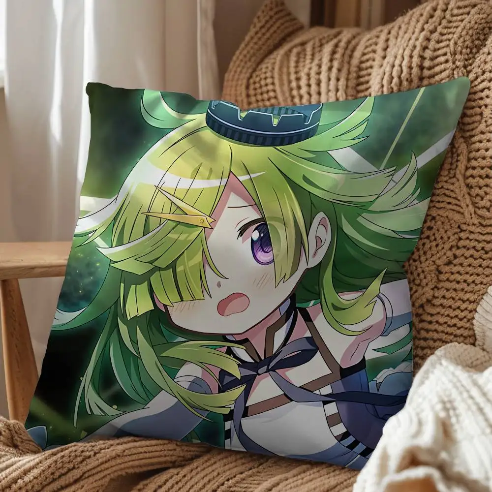 Homura Akemi Mabayu Aki Madoka Magica Pillow Case cover Nap Time  Sofa Living home Room Bedroom Backrest Cushion Square cojines