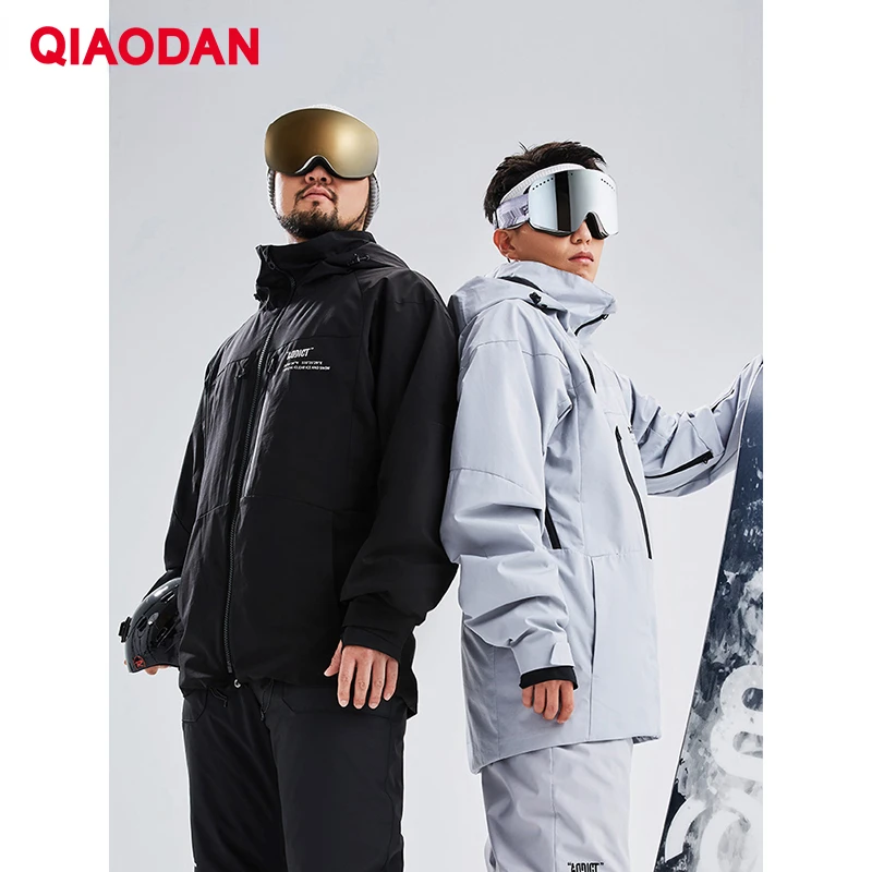 QIAODAN 2023 Snowboarding Jackets For Men Ski Jacket Outdoor Warm High Quality Windproof Waterproof Sport Overcoat XFM43213407R