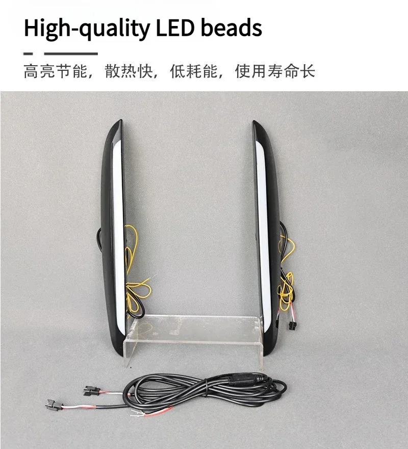 DRL LED Daytime Running Lights Upgrade Turn Signal Front Fog Lights Modification For Chery Tiggo 7 Pro / EBRO S700 2025 2026 detail image 9