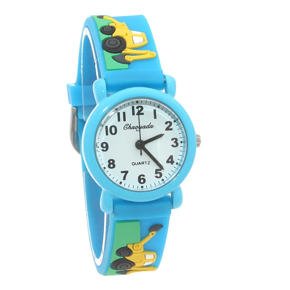 

Fashionable Colorful Digital Quartz Wristwatch for Kids Students with Silicone Strap - Boys Girls Timepiece
