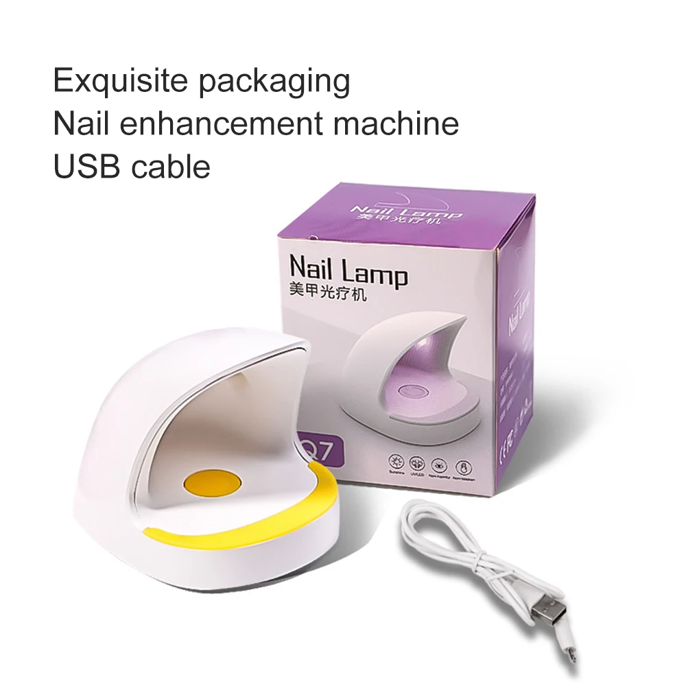 Mini Nagel trockner Lampe tragbare Nagel Lichttherapie UV LED Lampe schnell trocknende Einzel finger USB-Anschluss LED Nägel Kunstwerk zeuge