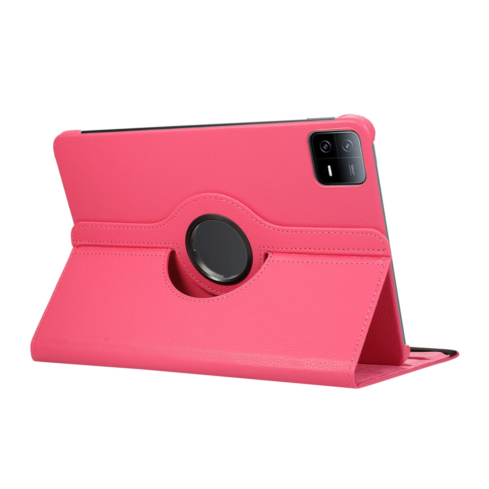 เคส360หมุนได้สำหรับ Xiaomi Pad 6S Pro 12.4นิ้ว2024หรูหราหนัง PU แบบตั้งได้เคสปกป้องตัวเครื่องกรอบแท็บเล็ต