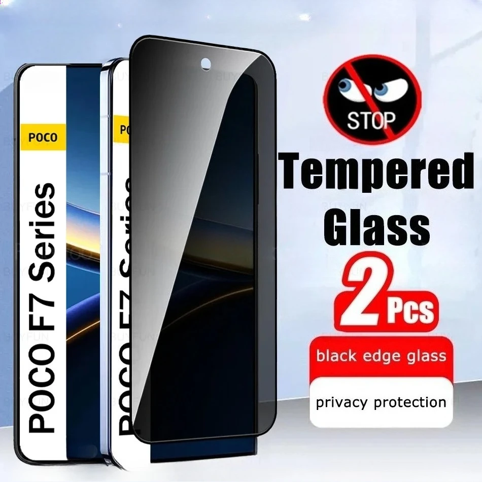 For Xiaomi POCO F7 Pro Privacy Glass 2Pcs Tempered Glass POCOF7 Ultra F7Pro F7Ultra Little F 7 Global Armor HD Screen Protector