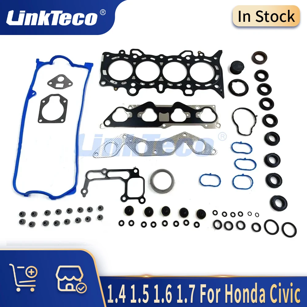 

Engine Parts Cylinder Head Gasket Seal Set Kit 01-05 1.4 1.5 1.6 1.7 L L4 GAS D17 D16 D15 D14 For Honda Civic FR-V JAZZ STREAM