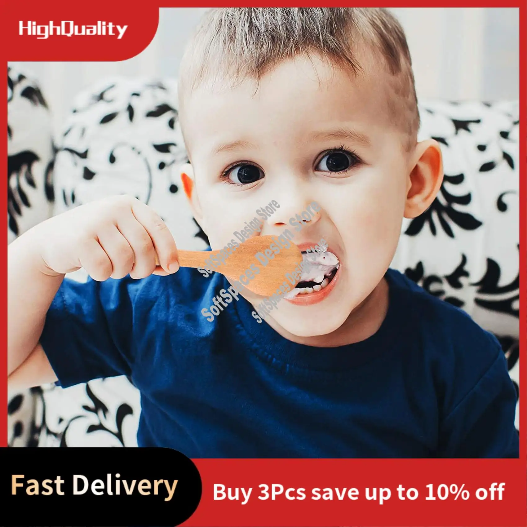 

A51M-30 Pieces Small Wooden Spoons Mini Nature Wooden Spoons Mini Tasting Spoons Condiments Salt Spoons For Kitchen Cooking Seas