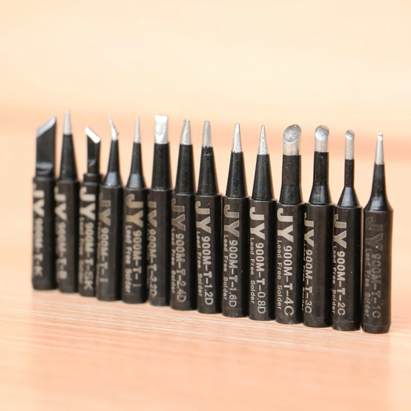 JY – pointes de fer à souder noires sans plomb, 900M-T-K pour Hakko 936 Fx888/888D SAIKE 909D/852 CXG 936d, 1 pièce