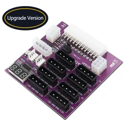 Upgrade Version ATX Power Supply Breakout Board With 4 Pin and 6Pin power connector for CHIA Mining